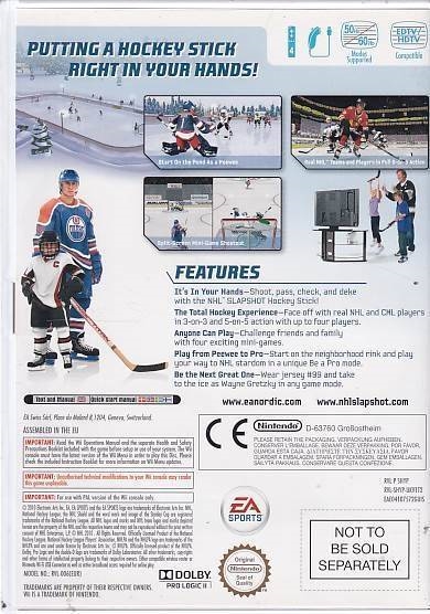 NHL Slapshot - Nintendo Wii (B Grade) (Genbrug)